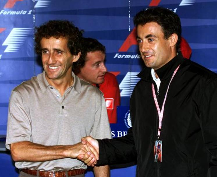 Alesi con Alain Prost: Jean corse nel 2000 e nel 2001 con la scuderia del 4 volte iridato. Ap 